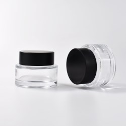 Luxury Glass Cosmetic Jar with Lid 30 ml